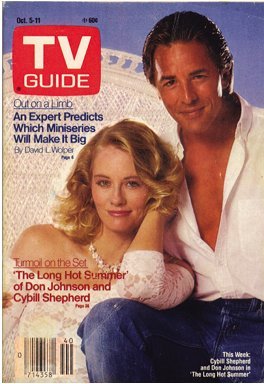TV Guide Oct 1985 Cybill Shepherd with Don Johnson
