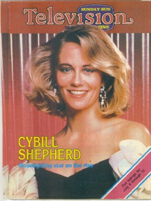 Sunday Sun TV magazine with Cybill Shepherd cover