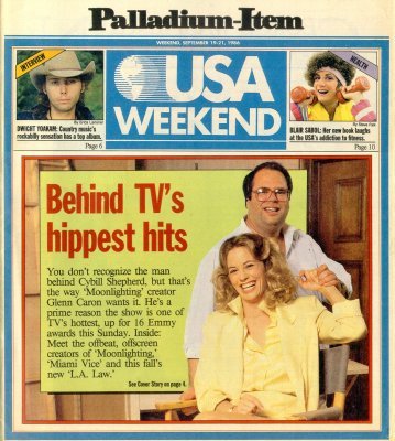 USA Weekend from USA Today with Moonlighting cover