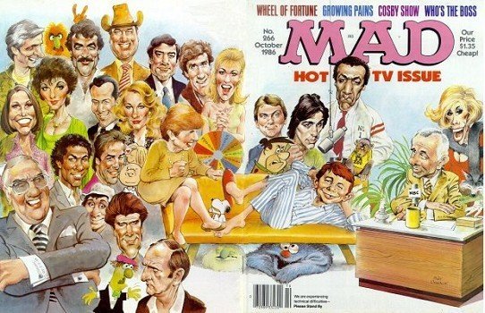 Mad Magazine TV cover showing Bruce & Cybill
