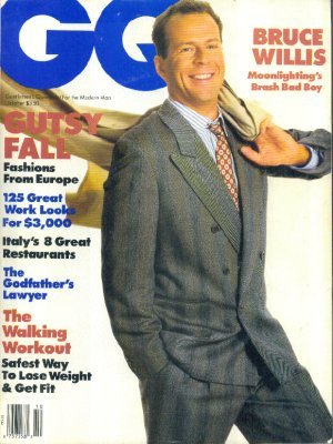 Bruce Willis on cover of GQ.