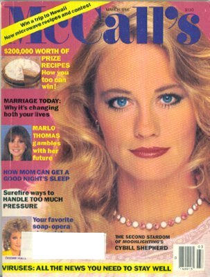 March 1986 McCall's with Cybill Shepherd cover
