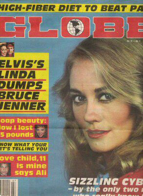 A Globe cover with Cybill