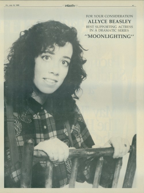 FYC Ad for Allyce Beasley Supporting Actress, Emmys 1986