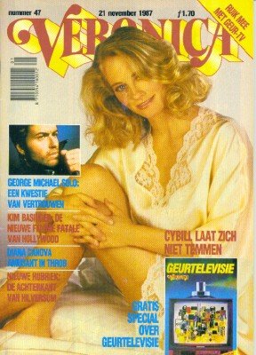 Cybill Shepherd on cover of Veronica Nov 1987