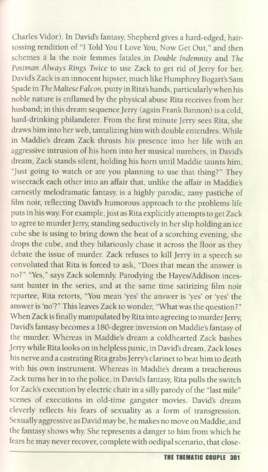 A discussion of The Dream Sequence Always Rings Twice by Martha Nochimson