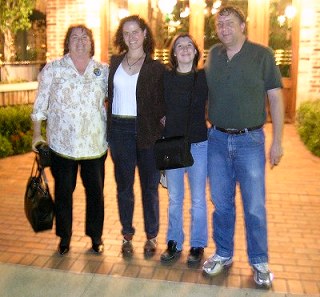 Vicki, Amy, Lisa and Brian at Marie Callender's Resaurant